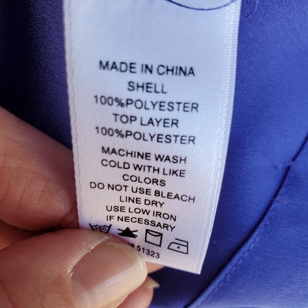 1 State Blue layered blouse S back detail - Picture 4 of 5